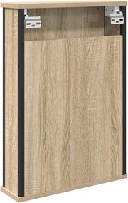 vidaXL Ντουλάπα Καθρέφτη Δρύς Sonoma 42 x 12 x 60 εκ.