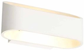Απλίκα Τοίχου LED Aca Nephele L35039 White Matt