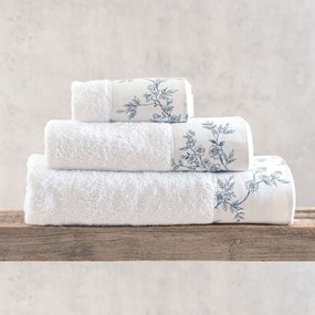 Πετσέτες Odet (Σετ 3τμχ) White Ρυθμός Towels Set 70x140cm 100% Cotton Foam