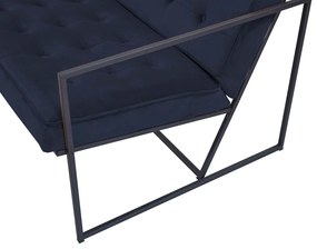 Καναπές Concept 55 194, Μπλε, 172x78x81cm, Ταπισερί, Πόδια: Μεταλλικά