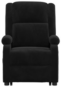vidaXL Πολυθρόνα Μασάζ με Ανύψωση Μαύρη Βελούδινη