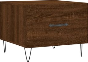 vidaXL Τραπεζάκια Σαλονιού 2 τεμ Brown Oak 50x50x40 εκ Επεξ. Ξύλο