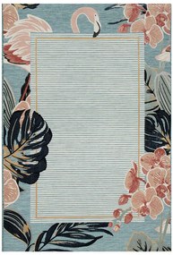 Χαλί Garden 65240C Blue-Pink New Plan 77X150cm