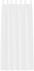 vidaXL Κουρτίνες με κουρτίνες 2 pcs Λευκό 140x175cm Πολυεστέρας