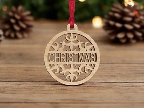 Σετ των 3 Intra απο ξύλο plywood 3mm-4mm πάχος – Εξατομικευμένο Διακοσμητικό Χριστουγεννιάτικο Μπιχλιμπίδι 20x25 cm INTRAVECTRY-MY545450