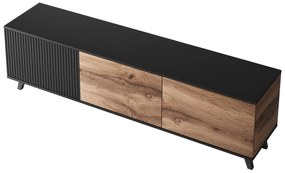 RANDOM RTV-2 TV-stand, color: wotan oak/black DIOMMI V-PL-RANDOM-RTV-K DIOMMI-60-22658