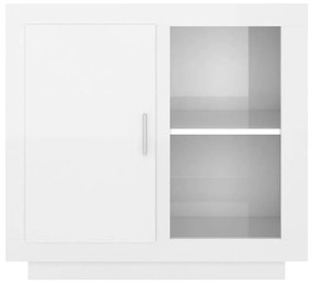 Συρταριέρα Γυαλιστερό Λευκό 80 x 40 x 75 εκ. - Λευκό
