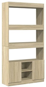 vidaXL Ντουλάπι Sonoma Δρυς 92x33x180εκ. από Επεξεργασμένο Ξύλο