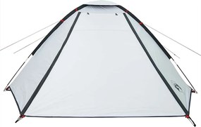 vidaXL Σκηνή Κάμπινγκ 4 Ατόμων Διάβροχη Λευκή Ύφασμα Συσκότισης