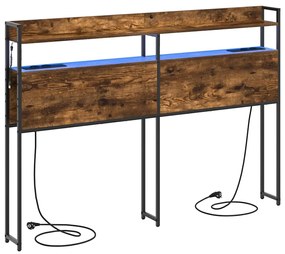 vidaXL Κεφαλάρι Αποθήκης Καπνιστή δρυς 140 cm Επεξεργασμένο ξύλο