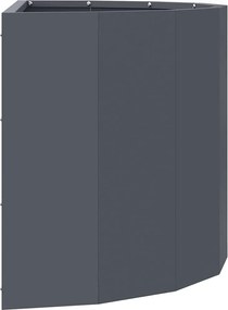 vidaXL Γλάστρα Ανθρακί 60 x 30 x 35 εκ Ατσάλι