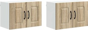 vidaXL Πάνελ πλυντηρίου πιάτων Kalmar 2 pcs Δρύς Sonoma