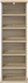 vidaXL Ντουλάπα CD Sonoma Δρυς 60 x 17 x 92 εκ. Επεξεργασμένο Ξύλο