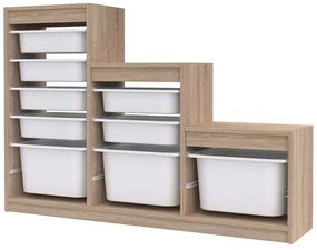 Συρταριέρα Παιδική Swiss 768ESL1170 132x30x93cm Sonoma-White