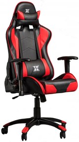 Serioux X-GC01-2D-R Torin Καρέκλα Gaming Δερματίνης με Ρυθμιζόμενα Μπράτσα Μαύρο/Κόκκινο