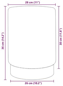 vidaXL Σκαμπό Βερικοκί / Χρυσό Βελούδινο 28 x 36 cm