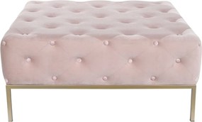 Σκαμπό DKD Home Decor Ροζ Χρυσό Μέταλλο 100 x 100 x 45 cm