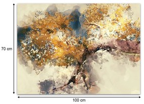 ΠΙΝΑΚΑΣ ΣΕ ΚΑΜΒΑ "ABSTRACT TREE" MEGAPAP ΨΗΦΙΑΚΗΣ ΕΚΤΥΠΩΣΗΣ 100X70X3ΕΚ.