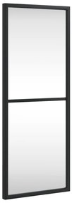 Καθρέφτης Ορθογώνιος Μαύρος 20 x 50 εκ. από Σίδερο - Μαύρο