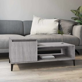 vidaXL Τραπεζάκι Σαλονιού Γκρι Sonoma 100x50x45 εκ. Επεξεργασμένο Ξύλο