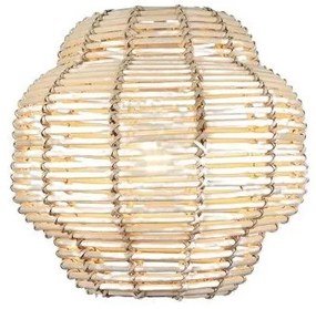 Κρεμαστό Φωτιστικό Οροφής E27 Rattan Φυσικό 124-01310-04 Luma Lighting-124-01310-04-Μπεζ 124-01310-04