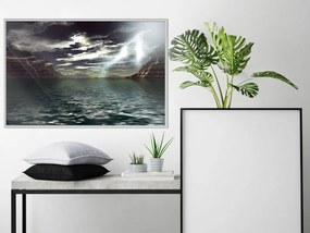 Αφίσα - Storm over the Canyon - 60x40 - Μαύρο - Με πασπαρτού