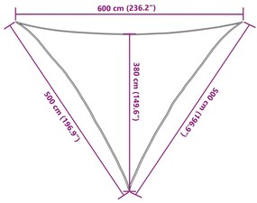 Πανί Σκίασης Ανοιχτό Πράσινο 5 x 5 x 6 μ. από HDPE 160 γρ./μ² - Πράσινο