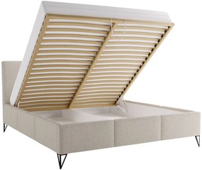 Επενδυμένο κρεβάτι Loren-Roz-200 x 200