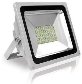 Προβολέας 50W IP65 Αλουμινίου SMD 160ο Ψυχρό Ασημί 07-00550 ΦOS_ME 07-00550 Ασημί