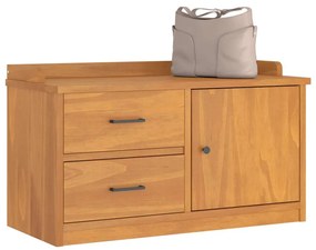 vidaXL Πάγκος διαδρόμου "SANDNES" 87x40x50 εκ. Πεύκο μασίφ ξύλο