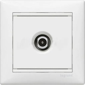 Πρίζα τηλεόρασης TV τερματική λευκή Legrand Valena Neutral