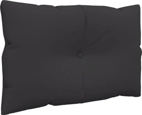 vidaXL Μαξιλάρια Παλέτας 3 τεμ. Μαύρα Υφασμάτινα
