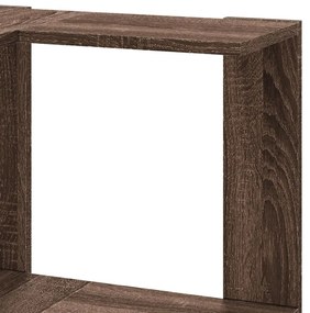 vidaXL Βιβλιοθήκη Γωνιακή 5 Επ. Καφέ Δρυς 50x50x179 εκ Επεξ. Ξύλο