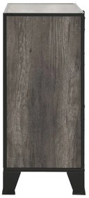vidaXL Ντουλάπι Αποθήκευσης Γκρι 72 x 36 x 82 εκ. Μέταλλο / MDF