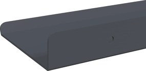 vidaXL Πλωτό ράφι Επιτοίχιο 2 pcs Ανθρακί 80 x 9 x 2,5 εκ. Ατσάλι