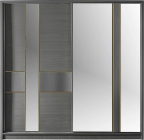 Stewehome Σετ Κρεβατοκάμαρας 5 τεμ. γκρι 160x200 cm
