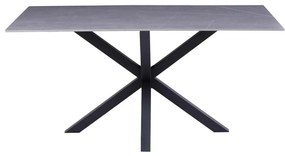ΤΡΑΠΕΖΙ ΣΑΛΟΝΙΟΥ HM9470.05 GREY MARBLE-ΜΑΥΡΗ ΜΕΤΑΛ.ΒΑΣΗ 120x60x45,5Yεκ.
