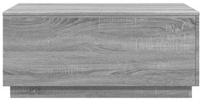 vidaXL Τραπεζάκι Σαλονιού με LED Γκρι Sonoma 90 x 50 x 40 εκ.