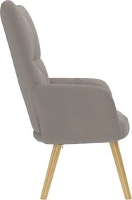 vidaXL Πολυθρόνα Relax Taupe Υφασμάτινη