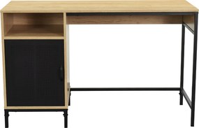 Γραφείο Με Ντουλάπι (120x48x75) Spitishop Vivo Natural/Black