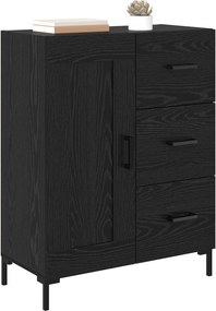 vidaXL Πλαϊνό γραφείο Μαύρη δρυς 69.5 x 34 x 90 εκ. Επεξεργασμένο ξύλο