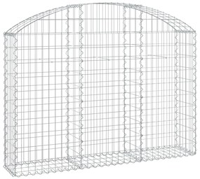 vidaXL Συρματοκιβώτιο Τοξωτό 150x30x100/120εκ. από Γαλβανισμένο Χάλυβα