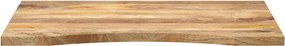 vidaXL Επιφάνεια Γραφείου Καμπύλη 100x60x2,5εκ Μασίφ Ακατ. Μάνγκο
