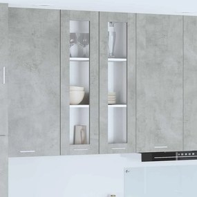 vidaXL Κρεμαστό ντουλάπι Σκυρόδεμα Γκρι 60 x 31 x 100 εκ.