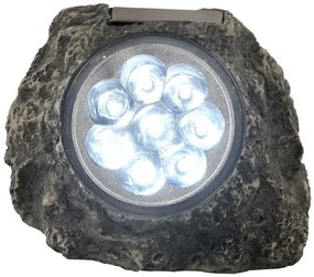 Ηλιακό Επιδαπέδιο Φωτιστικό LED 0,06W Γκρι ΙΡ44 Όψη Πέτρας 33920 Globo Lighting-33920-Γκρι 33920