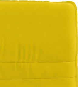 vidaXL Καρέκλα Τραπεζαρίας Κίτρινη Βελούδινη