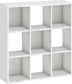 Βιβλιοθήκη Cube Megapap χρώμα λευκό 90x30x90εκ.