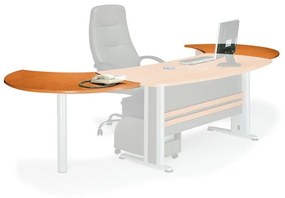 WOODWELL ΕΟ999,1ΕEXECUTIVE Eπιφάνεια Eπέκτασης Απόχρωση Dark Grey - Cherry 120x80cm ΕΟ999,1Ε