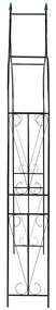 vidaXL Αψίδα Κήπου Σκούρο Πράσινο 120 x 38 x 258 εκ. Σιδερένια