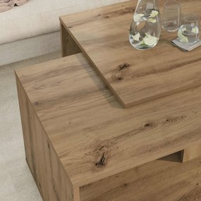 vidaXL Σετ Τραπεζιού Για Καφέ 2 pcs Artisan Oak Επεξεργασμένο ξύλο